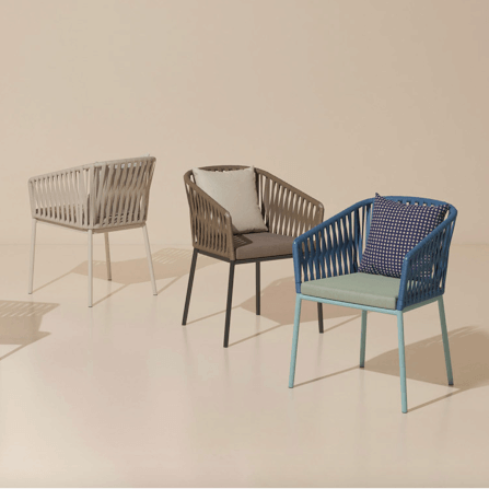 เก้าอี้กลางแจ้ง CHANN RP001-A  ขนาด 60*60*83*SH48 สี น้ำตาล_3